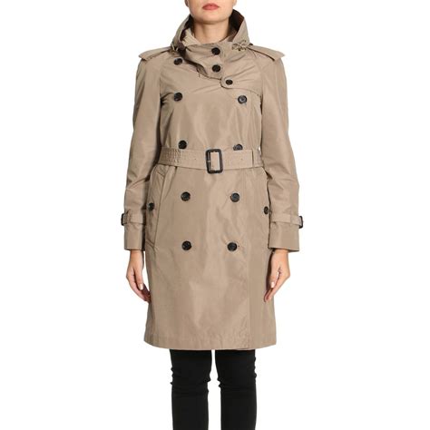 Cappotto lungo in lana con cappuccio Burberry 